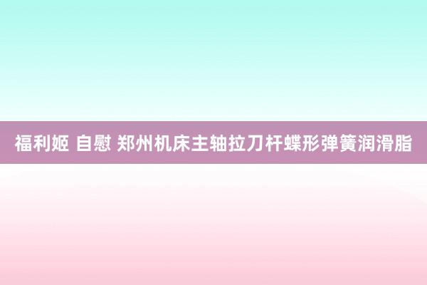 福利姬 自慰 郑州机床主轴拉刀杆蝶形弹簧润滑脂