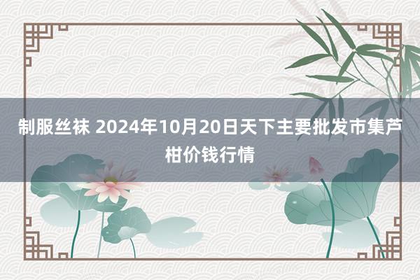 制服丝袜 2024年10月20日天下主要批发市集芦柑价钱行情