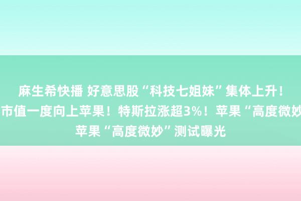 麻生希快播 好意思股“科技七姐妹”集体上升！英伟达盘中市值一度向上苹果！特斯拉涨超3%！苹果“高度微妙”测试曝光