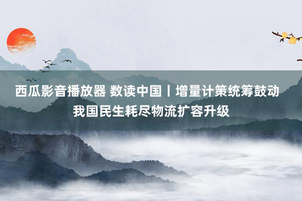 西瓜影音播放器 数读中国丨增量计策统筹鼓动  我国民生耗尽物流扩容升级