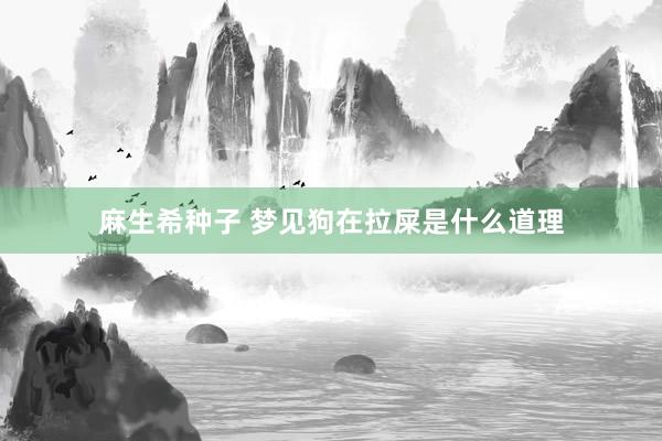 麻生希种子 梦见狗在拉屎是什么道理
